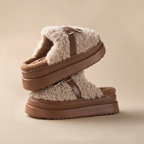 chaussons intérieur semelle antidérapante khaki