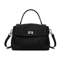 Lyséa Suede Leather Top Handle Handbag